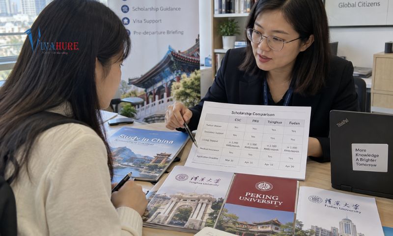 apply học bổng trường