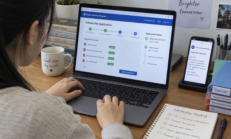 apply học bổng trường