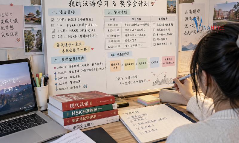Kế hoạch học tập học bổng tiếng Trung